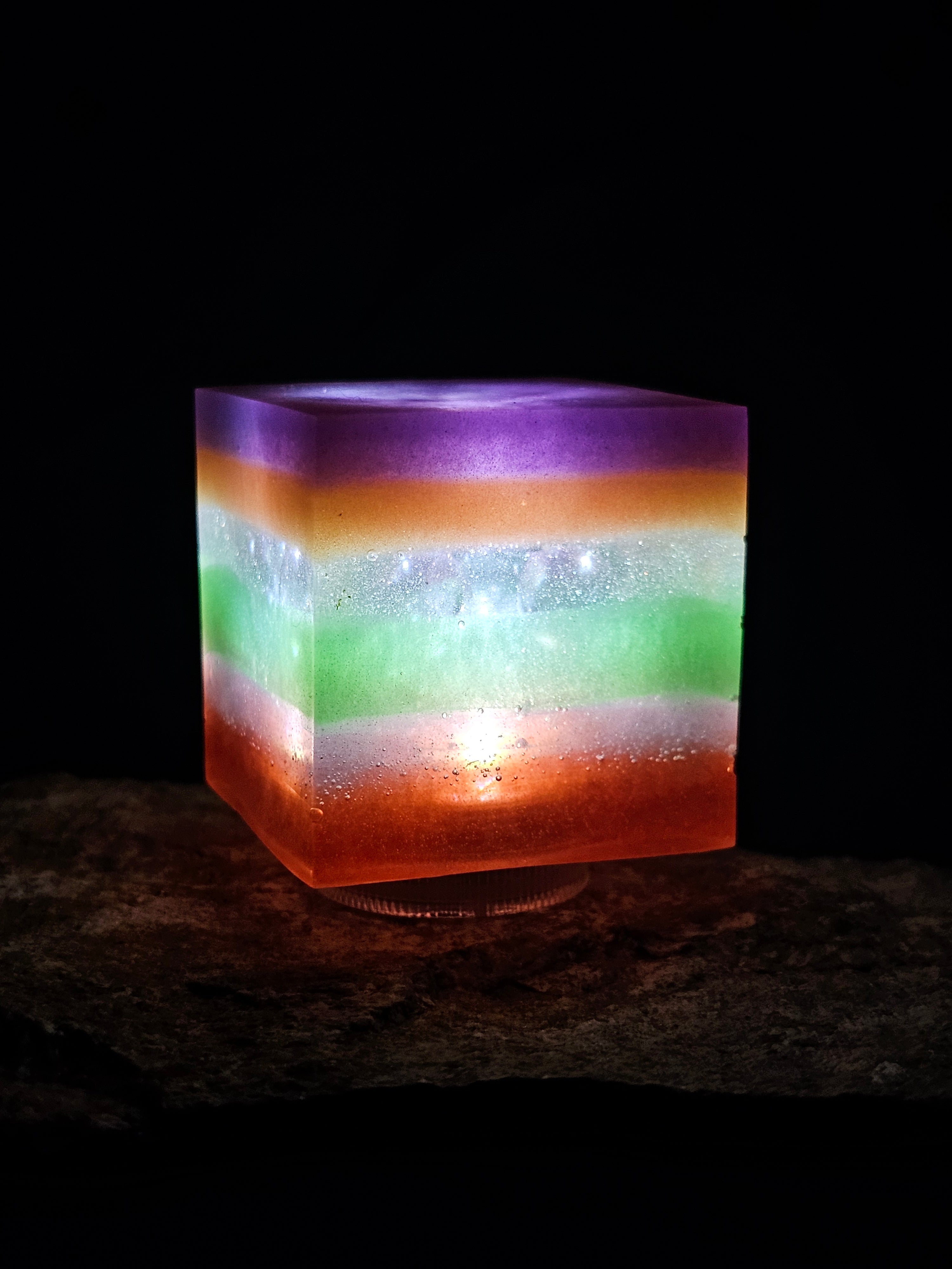 Epoxy Resin Cube Light
