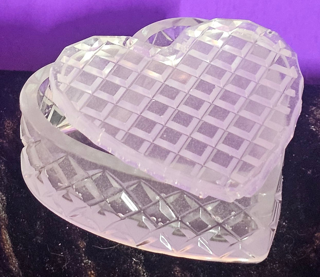 Epoxy Resin Waffle Heart Box-Color Choice