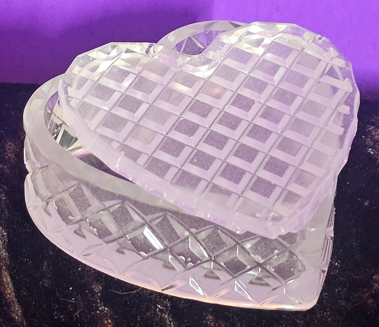 Epoxy Resin Waffle Heart Box-Color Choice