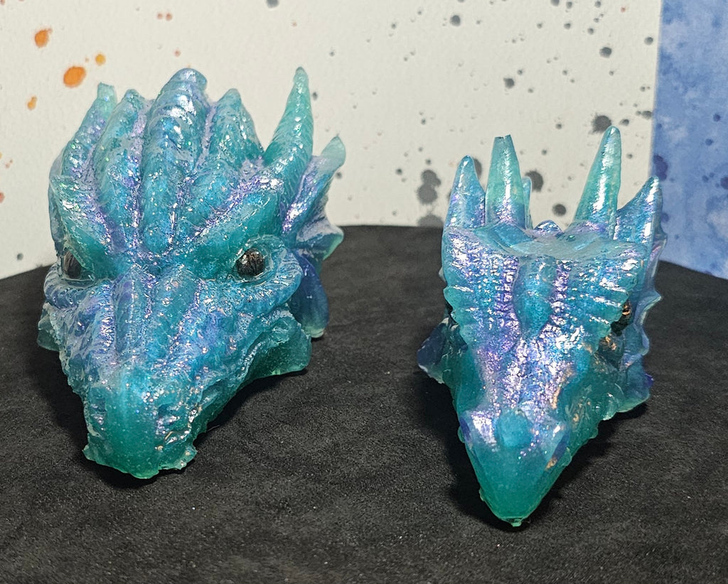 Epoxy Resin Dragon Head Set