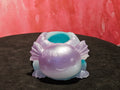 Epoxy Resin Axolotl Planter/Candleholder-Striped Purple/Pink, White, Teal, Lavender
