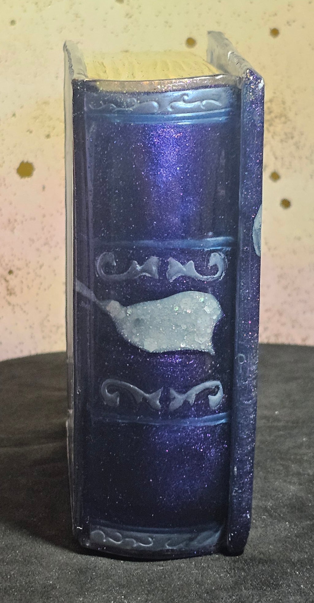 Epoxy Resin Book Box-Midnight Flower