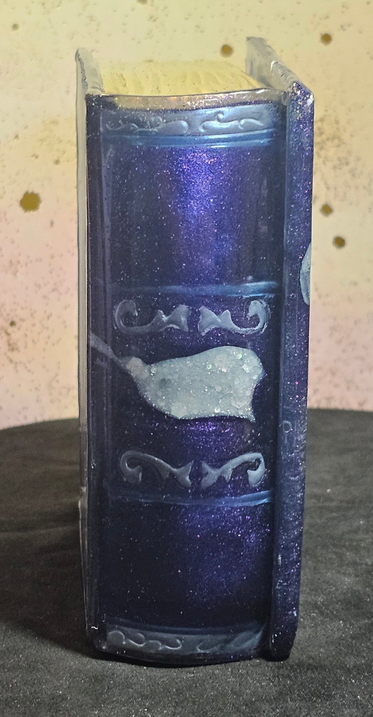 Epoxy Resin Book Box-Midnight Flower