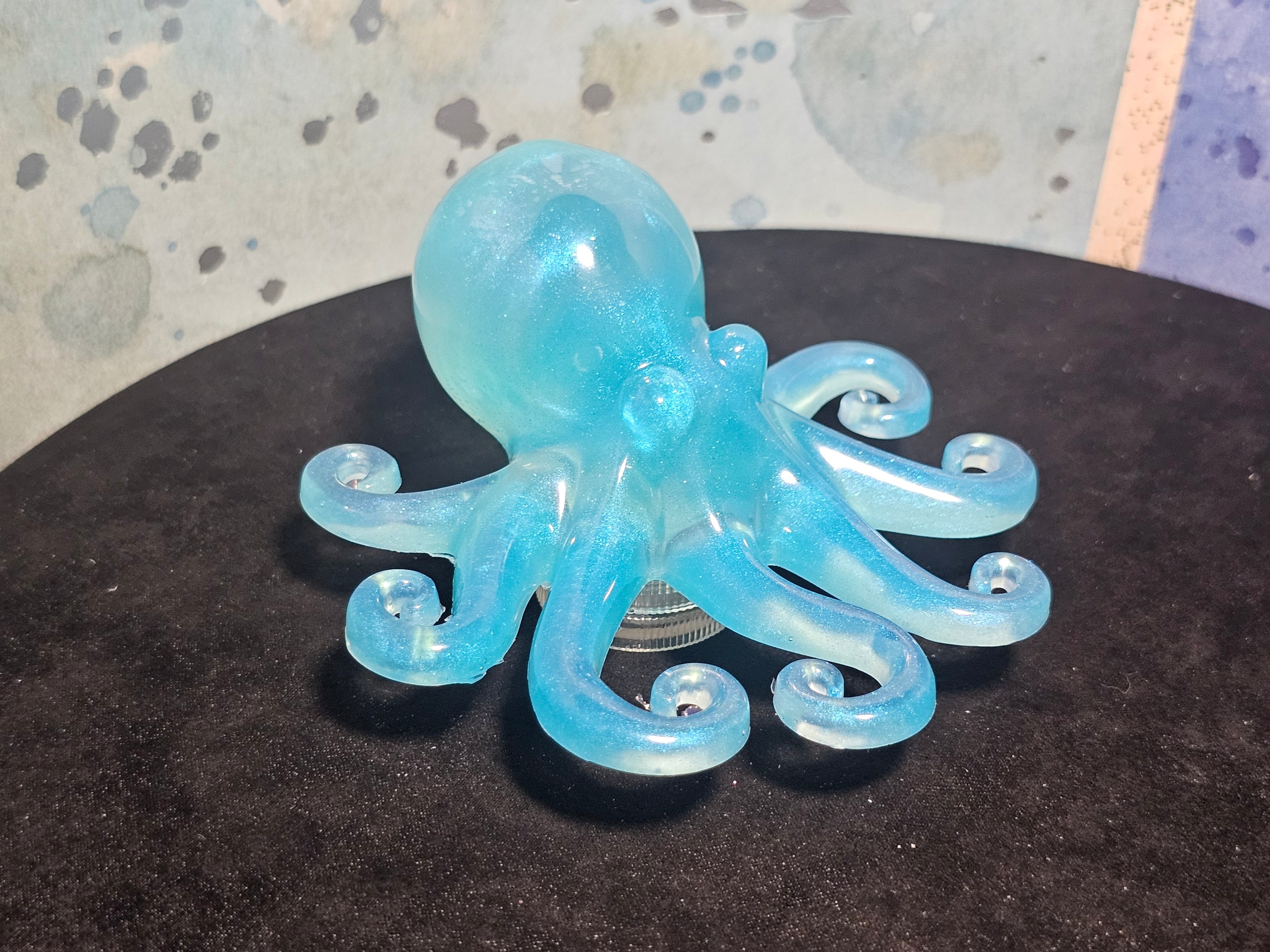 Epoxy Resin Octopus - Blue with light