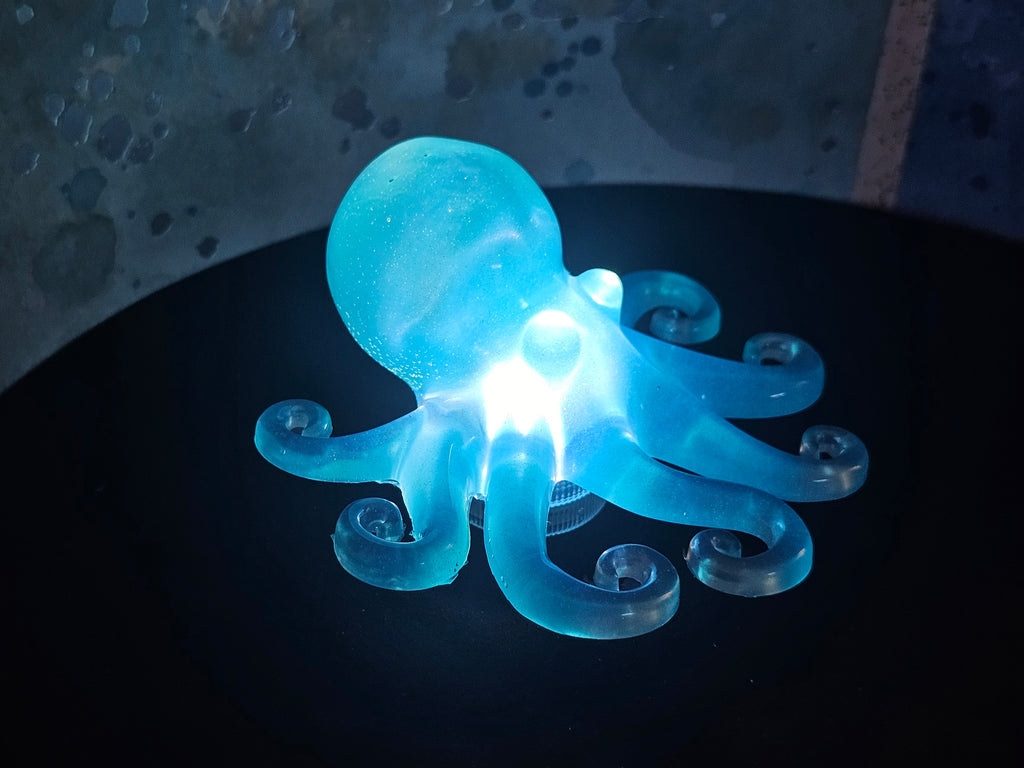 Epoxy Resin Octopus - Blue with light