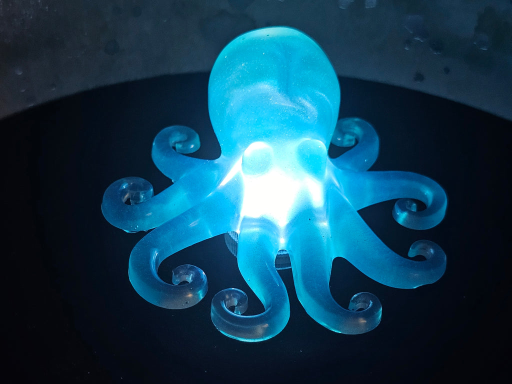 Epoxy Resin Octopus - Blue with light
