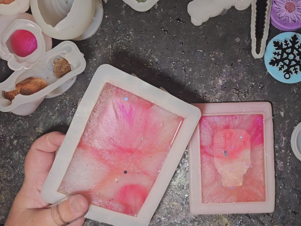 Epoxy Resin Book Box-Pink with Baby Unicorn
