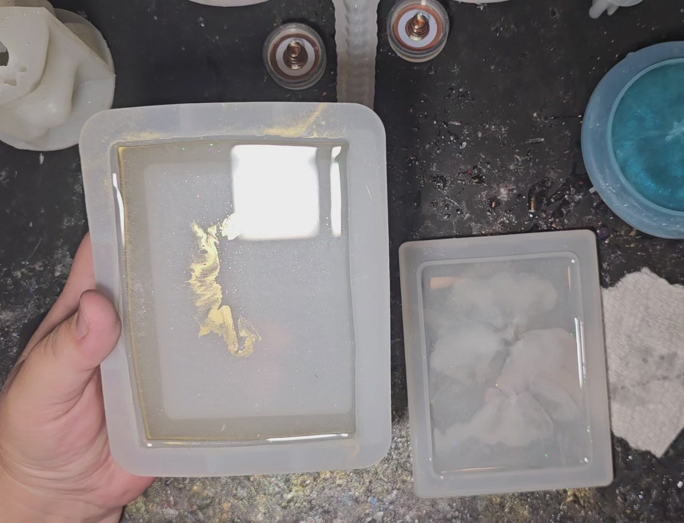 Epoxy Resin Book Box-White Bird